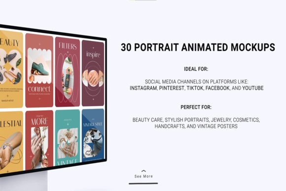 30 Elegance Portrait Templates for Stunning Social Videos