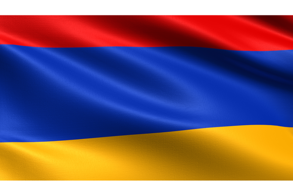 Armenia Flag: Waving Fabric Texture for Dynamic Design
