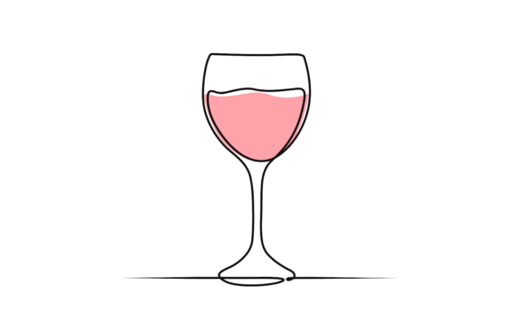 Elevate Your Visuals: The Animated Wine Glass Linear Typeface