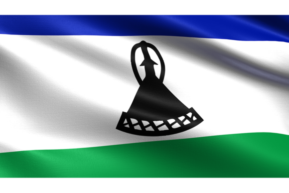 Lesotho Flag: A Waving Fabric Texture for Dynamic Designs