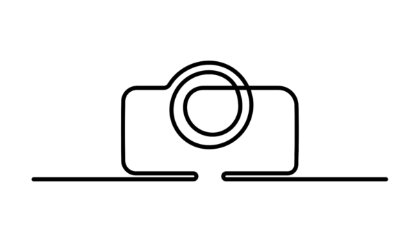Photo Camera Line Art Animation: A Modern Visual Language
