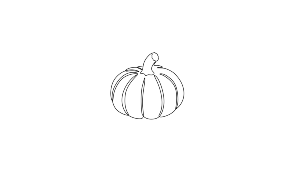 The Allure of the Animated One Line Drawing of Pumpkin