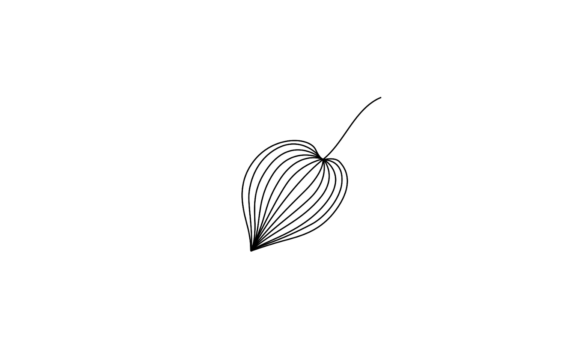 The Mesmeric Allure of the Leaf Icon Single Line Art Animation