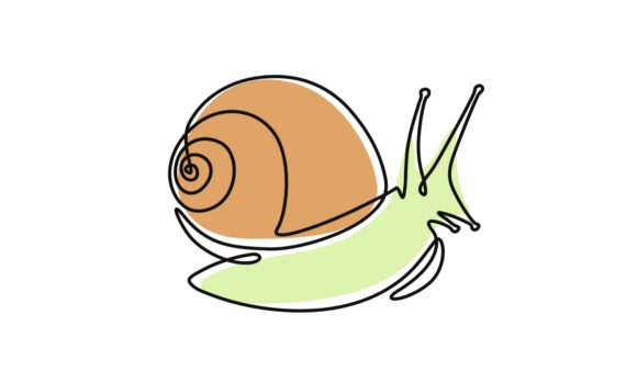 The Serene Charm of Walking Snail Animation